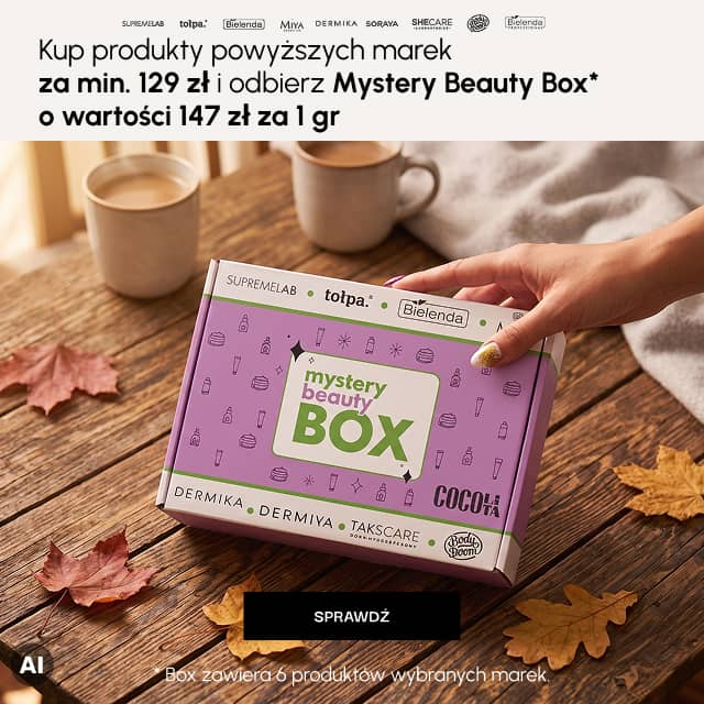 Kup produkty wybranych marek za min. 129 zł i odbierz Mystery Beauty Box o wartości 147 zł za 1gr