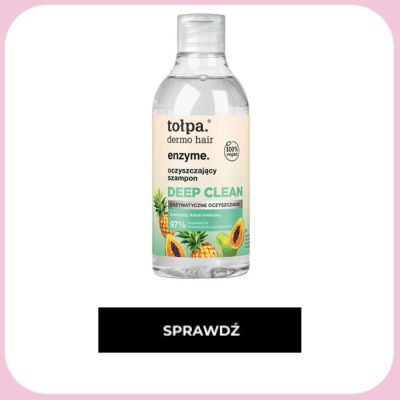 szampon do włosów przetłuszczających się Tołpa Dermo Hair Enzyme Deep Clean