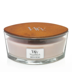 WoodWick Świeca Elipsa Vanilla & Sea Salt