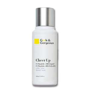 Geek & Gorgeous Cheer Up Tonik do Twarzy z Kwasem Migdałowym + BHA 100ml Geek & Gorgeous Cheer Up Tonik do Twarzy z Kwasem Migdałowym + BHA 100ml