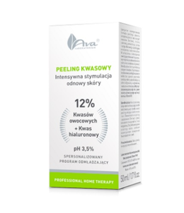 AVA PHT Peeling Kwasowy Kwasy Owocowe 12% + Kwas Hialuronowy 50ml