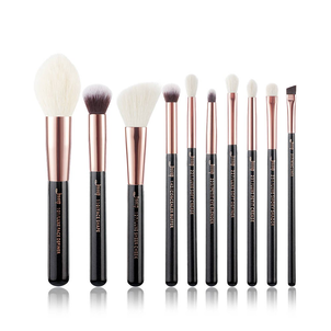 Jessup Zestaw 10 Pędzli do Makijażu T163 Black/Rose Gold Jessup Zestaw 10 Pędzli do Makijażu T163 Black/Rose Gold