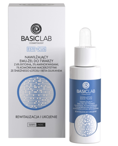 BasicLab Esteticus Nawilżający Emu-Żel do Twarzy z Ektoiną 6% 30ml
