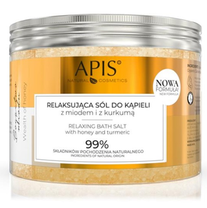 APIS Relaksująca Sól do Kąpieli Miód i Kurkuma 650g