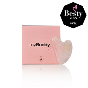 myBuddy Kamień Gua Sha do Masażu Twarzy Różowy Kwarc