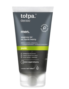 Tołpa Men Pure Węglowy Żel do Mycia Twarzy 150ml Tołpa Men Pure Węglowy Żel do Mycia Twarzy 150ml