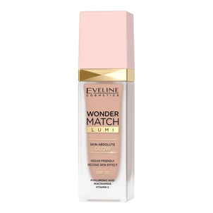 Eveline Wonder Match Lumi SPF20 Podkład Rozświetlający 20 Nude Warm Eveline Wonder Match Lumi SPF20 Podkład Rozświetlający 20 Nude Warm