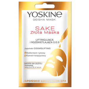 YOSKINE Geisha Mask Złota Maska Rozświetlająca Sake YOSKINE Geisha Mask Złota Maska Rozświetlająca Sake