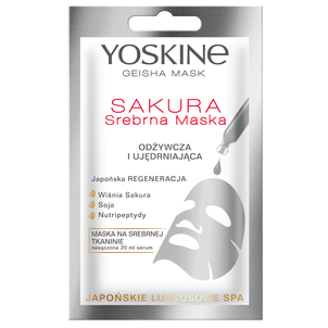 YOSKINE Geisha Mask Srebrna Maska Odżywcza Sakura YOSKINE Geisha Mask Srebrna Maska Odżywcza Sakura