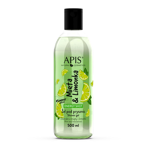 APIS Energy Shot Żel pod Prysznic Mięta & Limonka 500ml APIS Energy Shot Żel pod Prysznic Mięta & Limonka 500ml