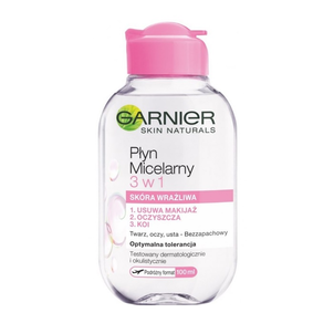 Garnier Skin Naturals Płyn Micelarny 3w1 Skóra Wrażliwa 100ml Garnier Skin Naturals Płyn Micelarny 3w1 Skóra Wrażliwa 100ml