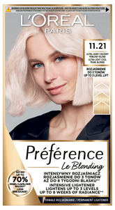 Loreal Preference Farba do Włosów 11.21 Moscow Ultrajasny Chłodny Perłowy Blond Loreal Preference Farba do Włosów 11.21 Moscow Ultrajasny Chłodny Perłowy Blond