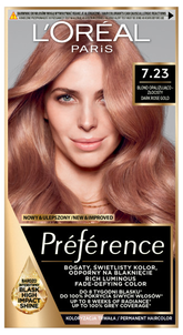 Loreal Preference Farba do Włosów 7.23 Blond Opalizująco-Złocisty Loreal Preference Farba do Włosów 7.23 Blond Opalizująco-Złocisty