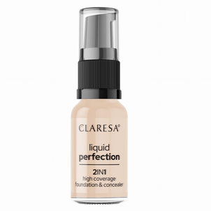Claresa Liquid Perfection 2w1 Podkład i Korektor 102 Warm Medium