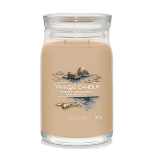 Yankee Candle Signature Świeca w Dużym Słoiku z Dwoma Knotami Amber & Sandalwood Yankee Candle Signature Świeca w Dużym Słoiku z Dwoma Knotami Amber & Sandalwood