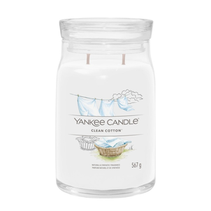 Yankee Candle Signature Świeca w Dużym Słoiku z Dwoma Knotami Clean Cotton Yankee Candle Signature Świeca w Dużym Słoiku z Dwoma Knotami Clean Cotton