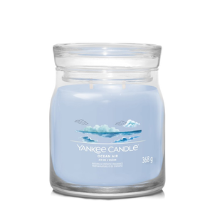 Yankee Candle Signature Świeca w Średnim Słoiku z Dwoma Knotami Ocean Air