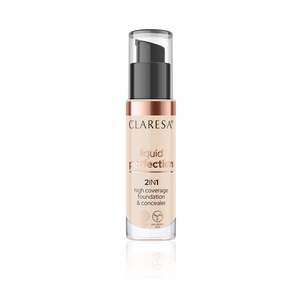 Claresa Liquid Perfection 2w1 Podkład i Korektor 102 Warm Medium 34g