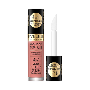 Eveline Wonder Match Róż w Płynie Velour Cheek&Lip 01 Eveline Wonder Match Róż w Płynie Velour Cheek&Lip 01