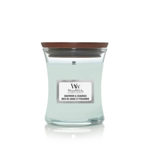 WoodWick Świeca Mała Sagewood & Seagrass