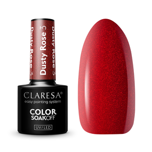 Claresa Lakier Hybrydowy Dusty Rose 3 Claresa Lakier Hybrydowy Dusty Rose 3