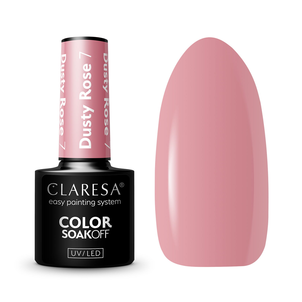 Claresa Lakier Hybrydowy Dusty Rose 7 Claresa Lakier Hybrydowy Dusty Rose 7
