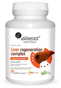 Aliness Liver Regeneration Complex Regeneracja Wątroby Suplement Diety 90 Kapsułek