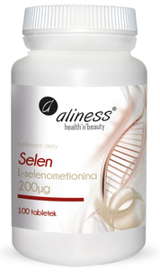 Aliness Selen L-Selenometionina Suplement Diety 100 Kapsułek
