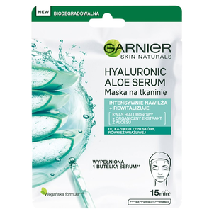 Garnier Maska w Płacie Hyaluronic Aloe Serum Garnier Maska w Płacie Hyaluronic Aloe Serum