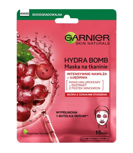 Garnier Maska w Płacie Hydra Bomb Winogrono Garnier Maska w Płacie Hydra Bomb Winogrono