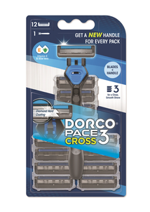 Dorco Maszynka do Golenia 3 Ostrza 12 Wkładów