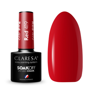 Claresa Lakier Hybrydowy Red 419 Claresa Lakier Hybrydowy Red 419