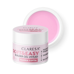 Claresa Żel Budujący Soft & Easy Panna Cotta 12g Claresa Żel Budujący Soft & Easy Panna Cotta 12g