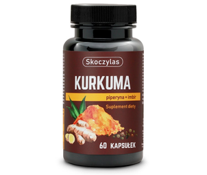 Skoczylas Kurkuma Piperyna + Imbir Suplement Diety 60 Kapsułek