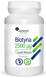 Aliness Biotyna 2500mg Suplement Diety 120 Kapsułek