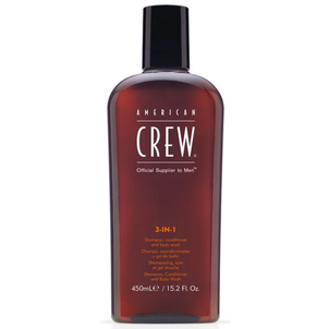 American Crew 3 in 1 Szampon, Odżywka i Żel pod Prysznic dla Mężczyzn 450ml