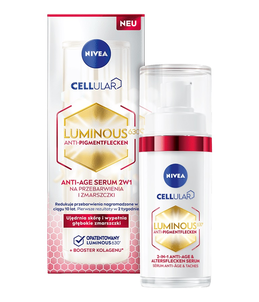 NIVEA Cellular Luminous630®  Anti-Age Serum 2w1 na Przebarwienia i Zmarszczki 30ml