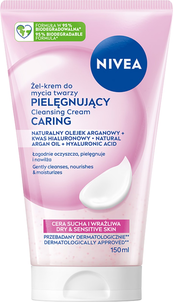 NIVEA Żel-Krem do Mycia Twarzy Cera Sucha i Wrażliwa 150ml