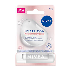 NIVEA Hyaluron Moisture Plus Balsam do Ust Sheer Rose 4,8 g