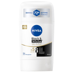 NIVEA Black & White Silky Smooth Antyperspirant Stick 50ml