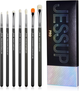 Jessup Pro Zestaw 7 Pędzli T334 Black/Silver