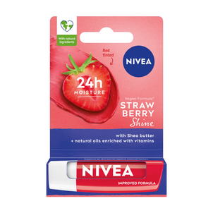 NIVEA Strawberry Shine Pielęgnująca Pomadka do Ust 4,8 g NIVEA Strawberry Shine Pielęgnująca Pomadka do Ust 4,8 g