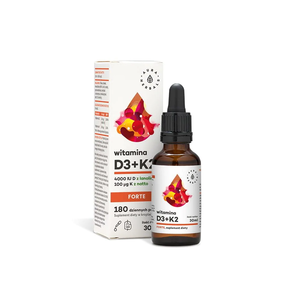Aura Herbals Witamina D3 + K2 Forte Suplement Diety 30ml Aura Herbals Witamina D3 + K2 Forte Suplement Diety 30ml