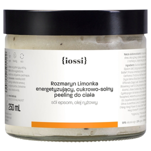 IOSSI Peeling do Ciała Odświeżający Rozmaryn i Limonka 250ml IOSSI Peeling do Ciała Odświeżający Rozmaryn i Limonka 250ml