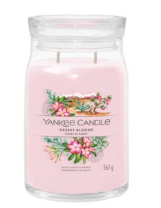 Yankee Candle Signature Świeca w Dużym Słoiku z Dwoma Knotami Desert Blooms