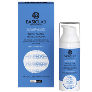 BasicLab Nawilżający Krem z Ektoiną o Lekkiej Konsystencji 50ml