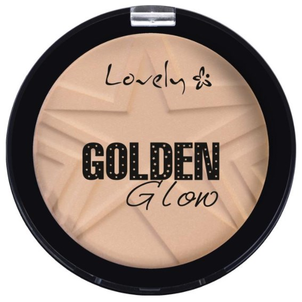 Lovely Golden Glow Puder Rozświetlający z Drobinkami 1 Lovely Golden Glow Puder Rozświetlający z Drobinkami 1