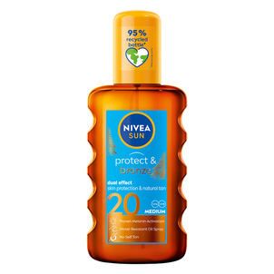 NIVEA Sun Protect Bronze Olejek w Sprayu Aktywujący Naturalną Opaleniznę SPF20 200ml
