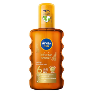 NIVEA Sun Intense Bronze Keratynowy Olejek do Opalania w Sprayu SPF6 200ml