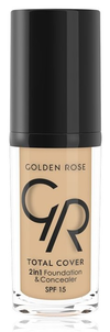Golden Rose Total Cover 2 in 1 SPF15 Kryjący Podkład 03 Almond Golden Rose Total Cover 2 in 1 SPF15 Kryjący Podkład 03 Almond